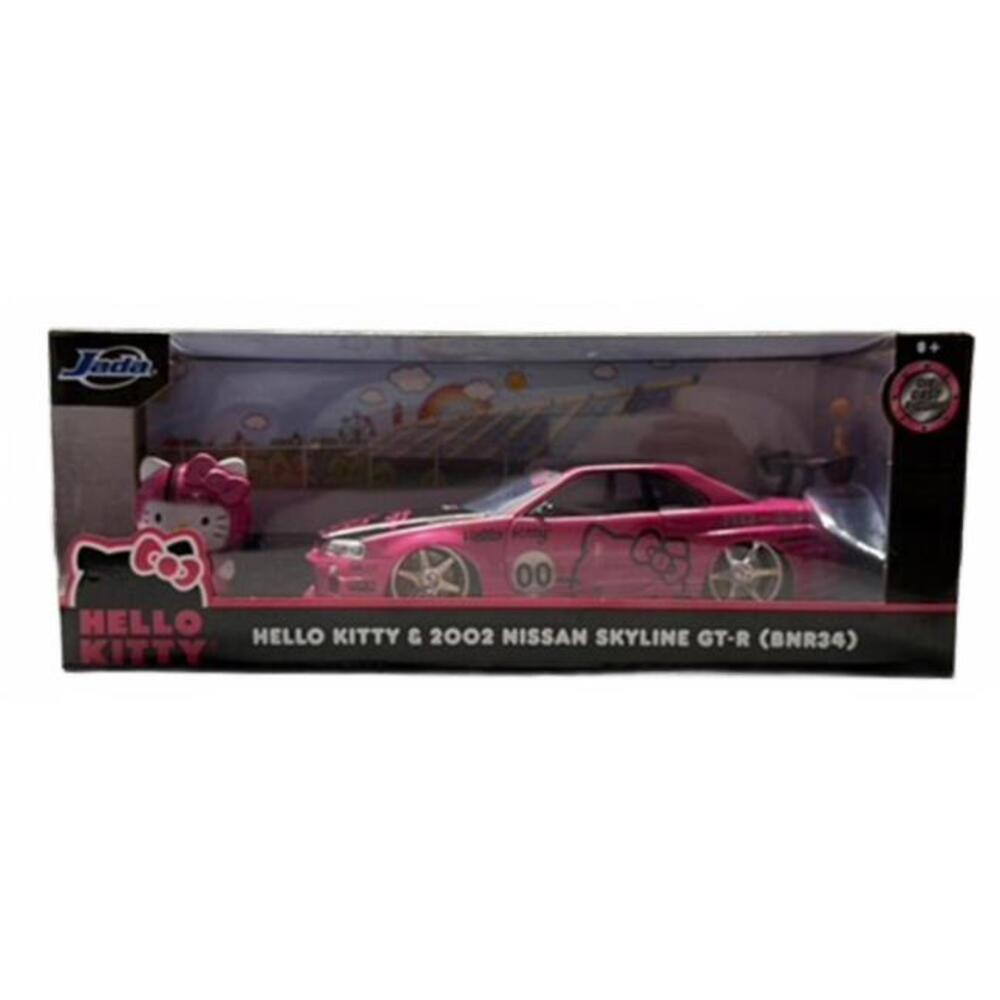Jada x Hello Kitty x Nissan Skyline GT-R 2002 (BNR34)Diecast